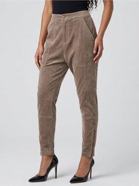 NWT BCBG MaxAzria Scott in Light Tart Faux Suede Cargo Pants XS $228